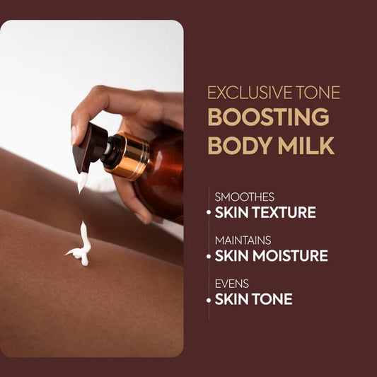 Exclusive Tone Boosting Body Milk – Organiclarine Brightening Formula for Hyperpigmentation – Makari De Suisse Uganda