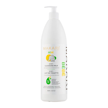 Baby Cleansing Milk – Sweet Almond Oil & Calendula 2-in-1 Baby Body Wash – Makari De Suisse Uganda