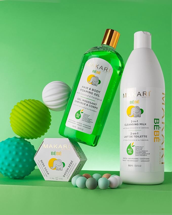 Baby Cleansing Milk – Sweet Almond Oil & Calendula 2-in-1 Baby Body Wash – Makari De Suisse Uganda