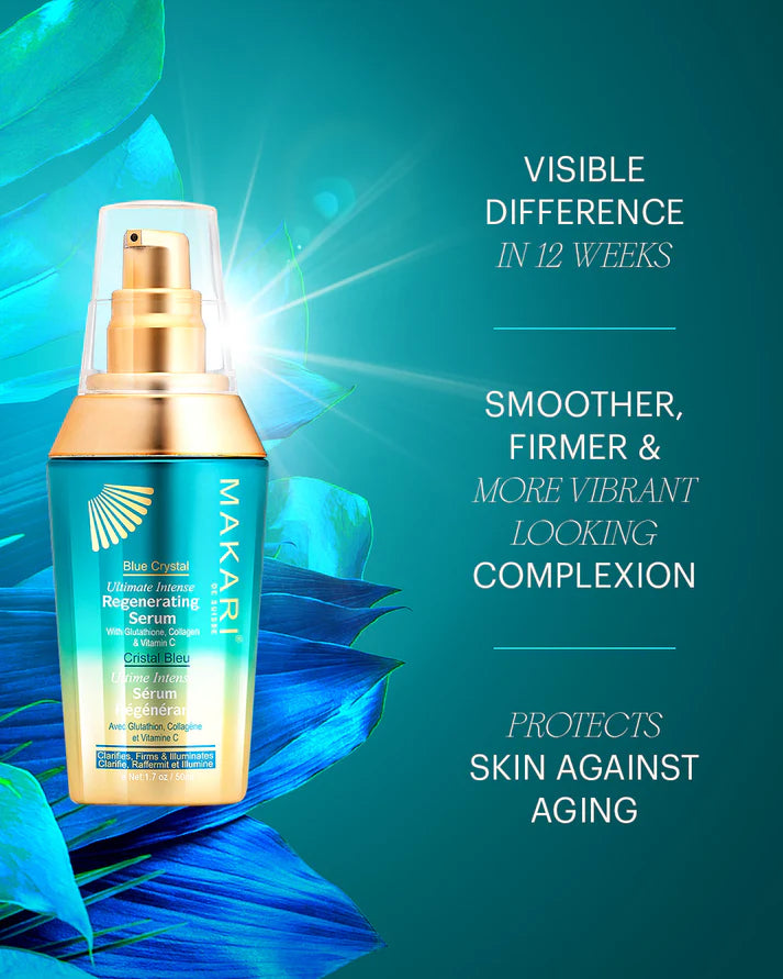 Blue Crystal Regenerating Serum – Glutathione & Peptides Anti-Aging Serum – Makari De Suisse Uganda
