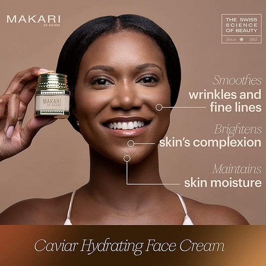 Caviar Hydrating Face Cream – Anti-Aging Caviar Formula for Plump, Glowing Skin – Makari De Suisse Uganda