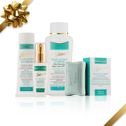 Collection of skincare products with Makari branding on a white background Multi-Action