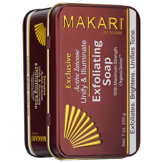 Exclusive Active Intense Soap – Organiclarine Exfoliating Beauty Bar for Even Skin Tone – Makari De Suisse Uganda