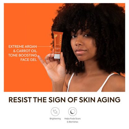Extreme Argan & Carrot Oil Tone Boosting Gel – Lightweight Brightening Gel for Even Radiant Skin – Makari De Suisse Uganda