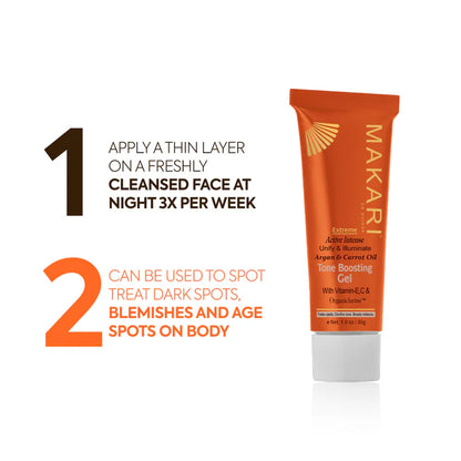 Extreme Argan & Carrot Oil Tone Boosting Gel – Lightweight Brightening Gel for Even Radiant Skin – Makari De Suisse Uganda