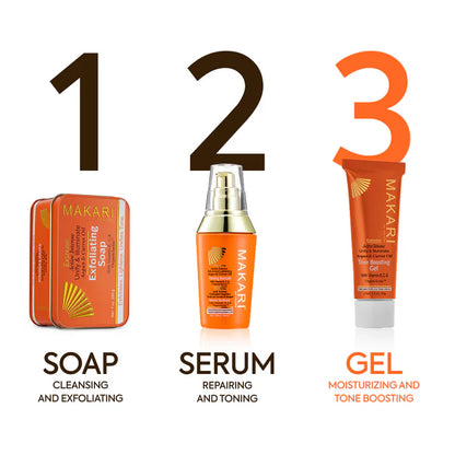 Extreme Argan & Carrot Oil Tone Boosting Gel – Lightweight Brightening Gel for Even Radiant Skin – Makari De Suisse Uganda