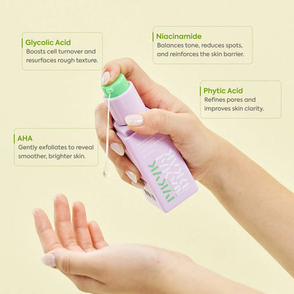 IYKYK 20% AHA + 10% Niacinamide Booster – Chemical Exfoliant for Smooth Bright Even Skin – Makari De Suisse Uganda