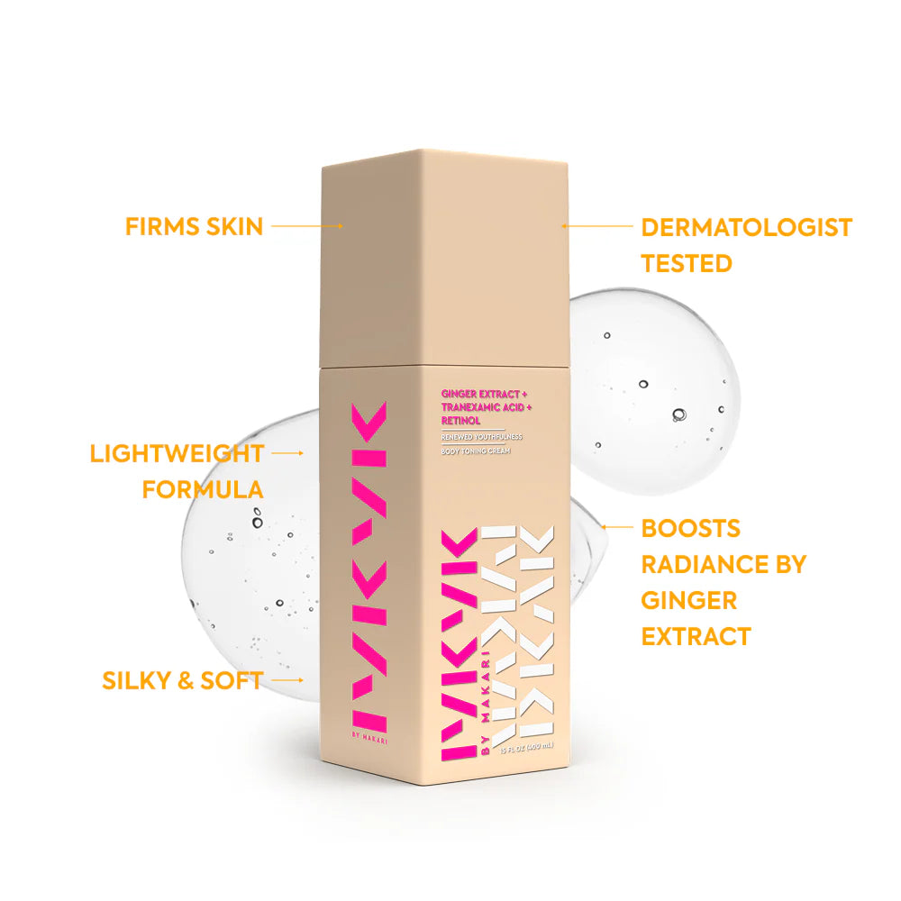 IYKYK Ginger + Tranexamic Acid + Retinol Body Toning Cream – Brighten & Even Skin Tone – Makari De Suisse Uganda