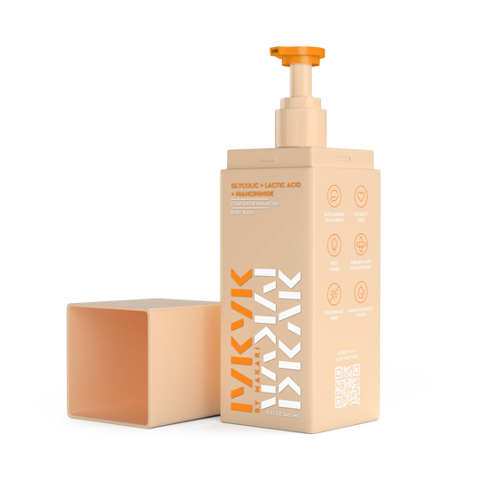 IYKYK Glycolic + Lactic Acid + Niacinamide Body Wash – Chemical Exfoliant for Smooth Even Skin – Makari De Suisse Uganda