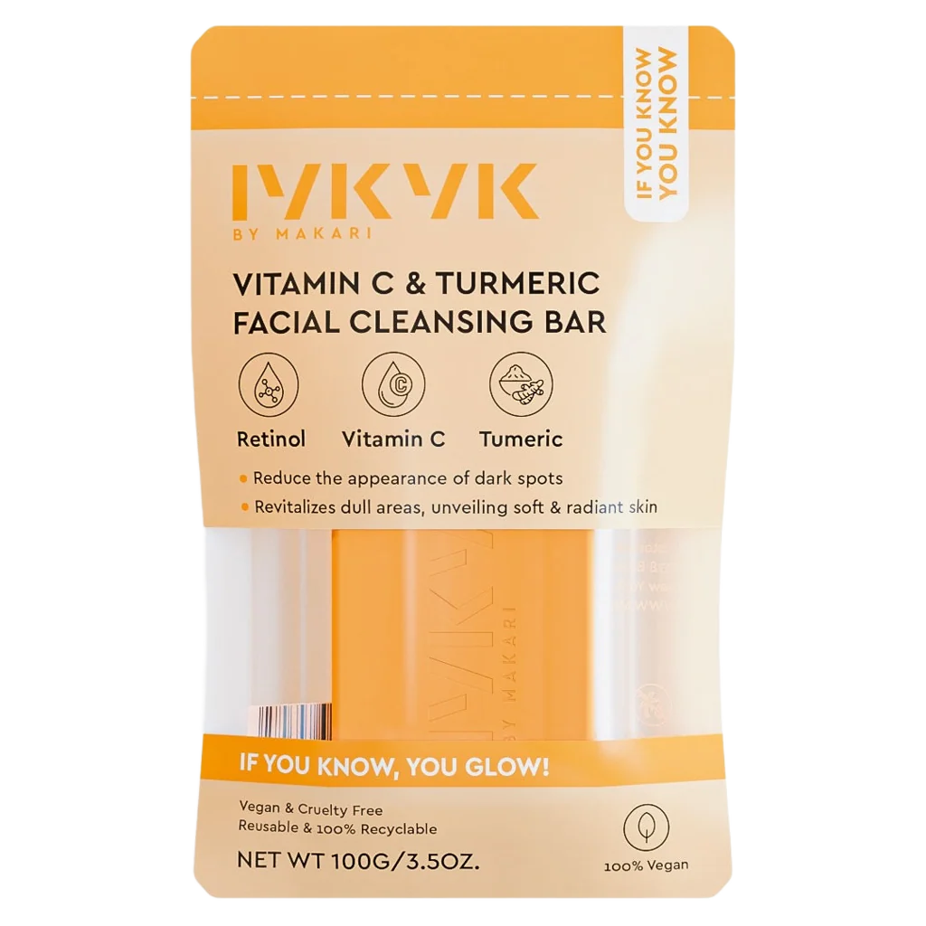 IYKYK Vitamin C & Turmeric Facial Cleansing Bar – Brightening Antioxidant Soap for Glowing Skin – Makari De Suisse Uganda