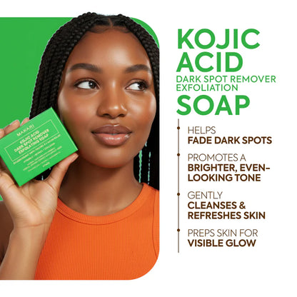 Kojic Acid Dark Spot Remover Soap Bars – 2-Pack Brightening Soap for Hyperpigmentation – Makari De Suisse Uganda