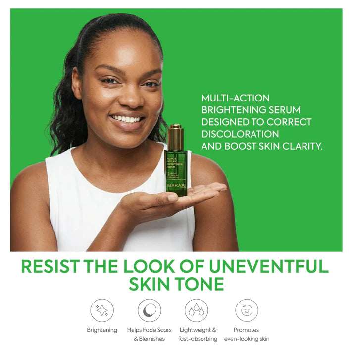 Kojic & Azelaic Brightening Serum – Fade Dark Spots & Even Skin Tone – Makari De Suisse Uganda