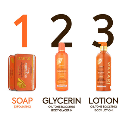 Extreme Argan & Carrot Oil Soap and kit | Makari de Suisse Uganda
