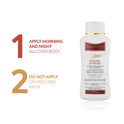 Naturalle Intense Extreme Glow Body Lotion – Shea Butter for Stretch Marks & Radiance – Makari De Suisse Uganda